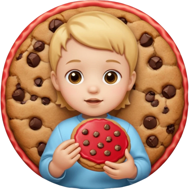 Babie Holding Cookie emoji