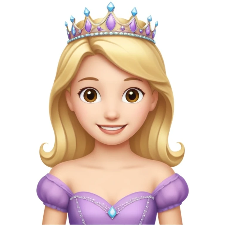 girls in a princess dress emoji