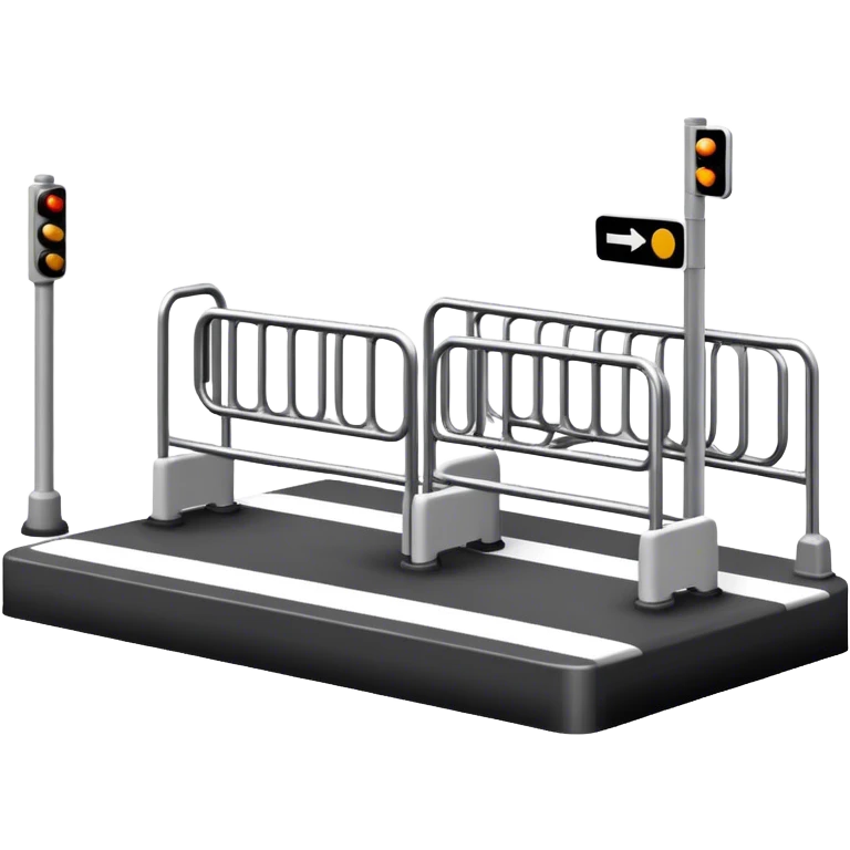 barriers in public transport (black and white emoji