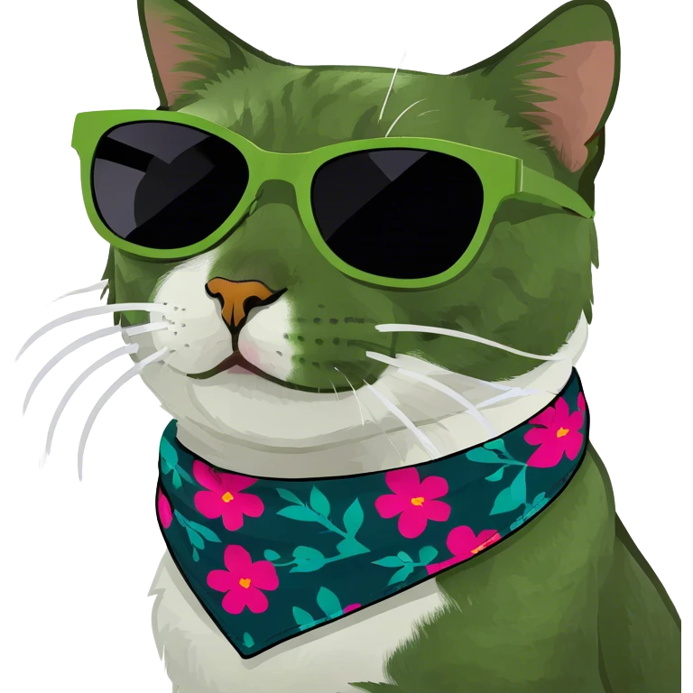 Cat with sunglasses emoji