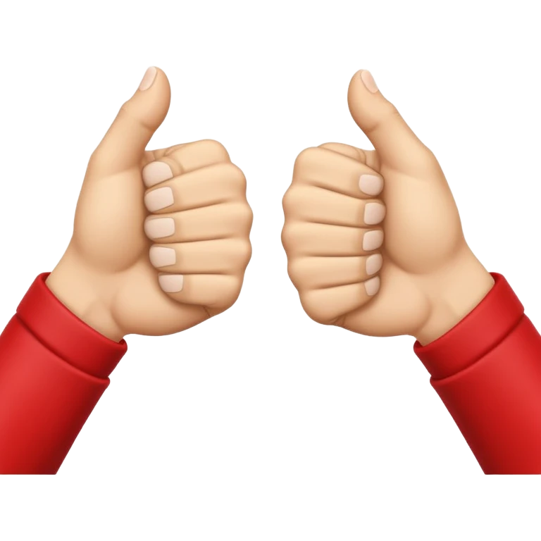 cartoon hands making a fist bump, playful and fun emoji