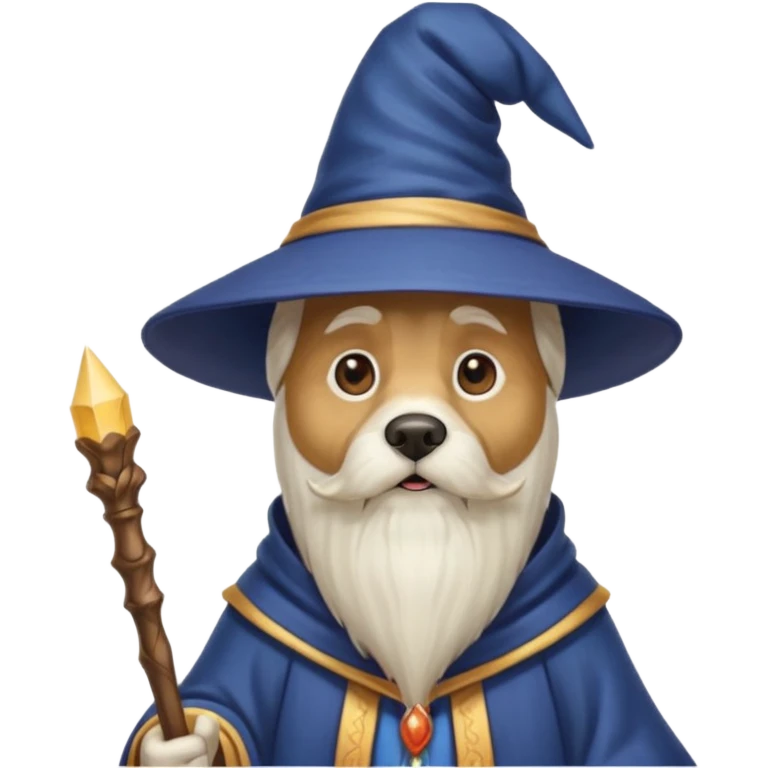 Dog wizard emoji