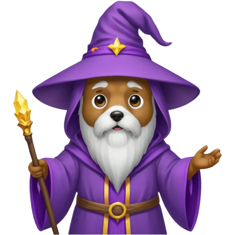 Dog wizard emoji