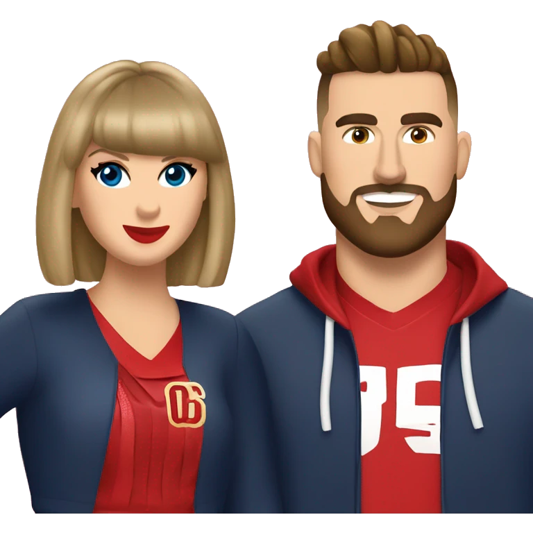 Taylor swift and Travis kelce  emoji