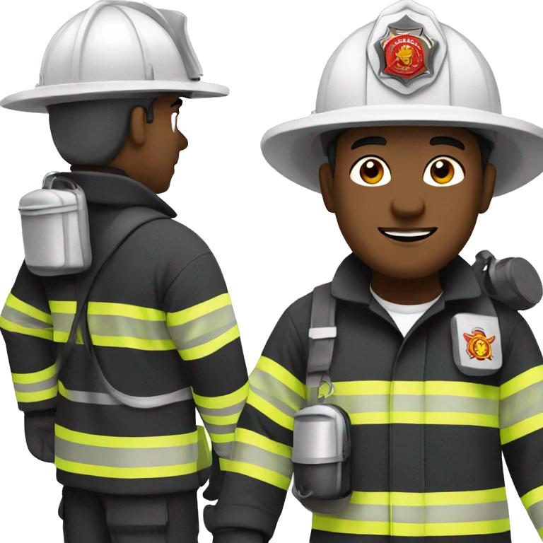 White coloured firefighter emoji