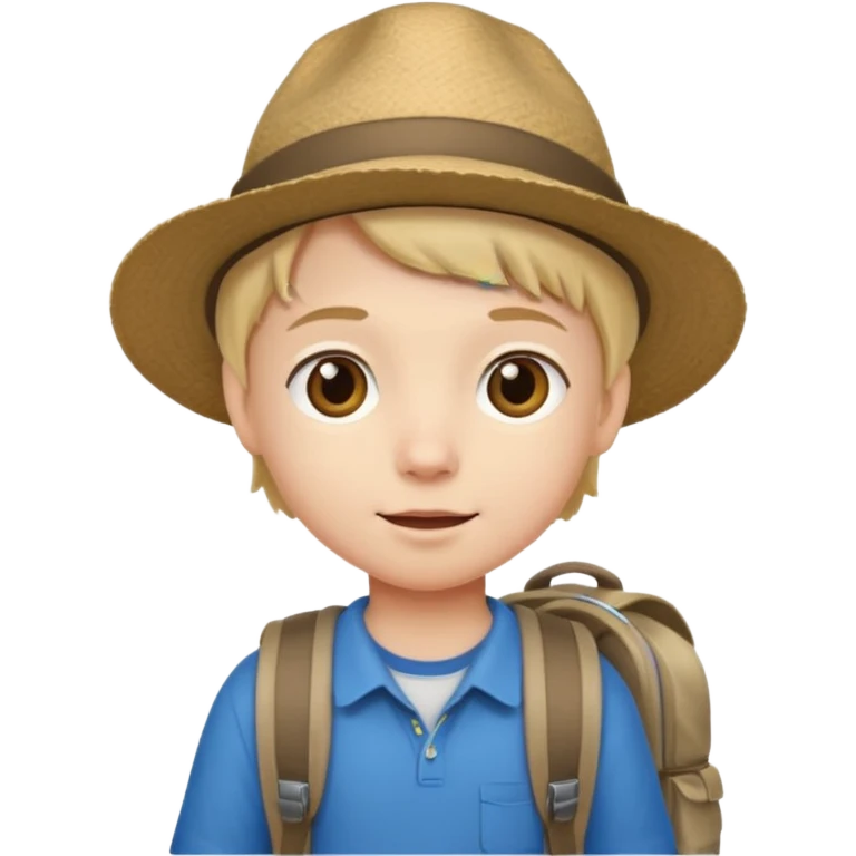 tourist kid cute emoji