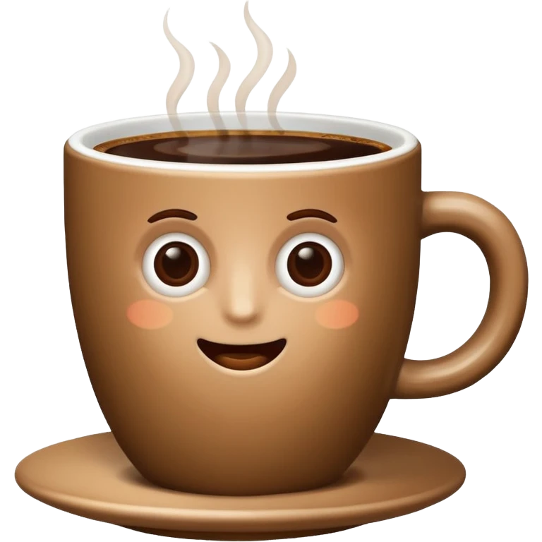 a cup of coffee in big cup emoji