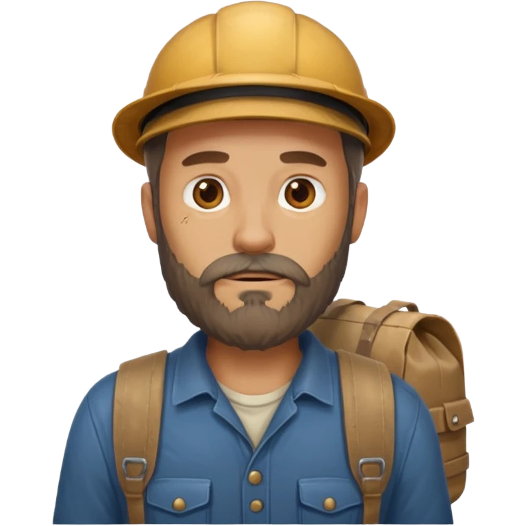 bearded courier emoji
