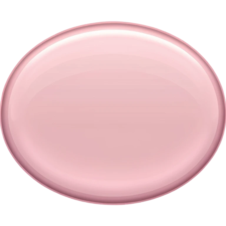 light pink metallic oval shape emoji