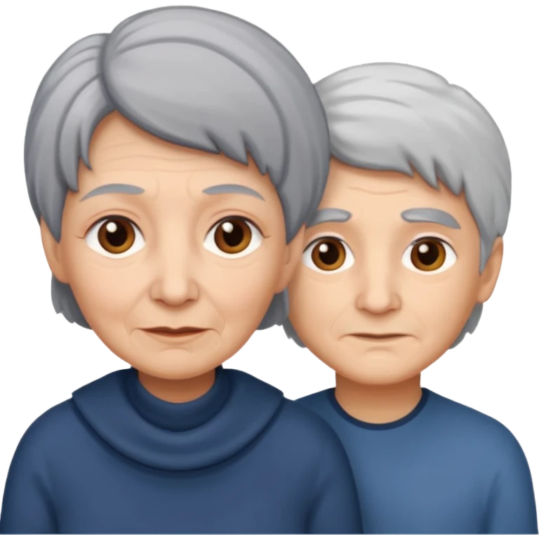 lo mismo que estas haciendo solo coloca alado de la abuela un hombre joven  emoji