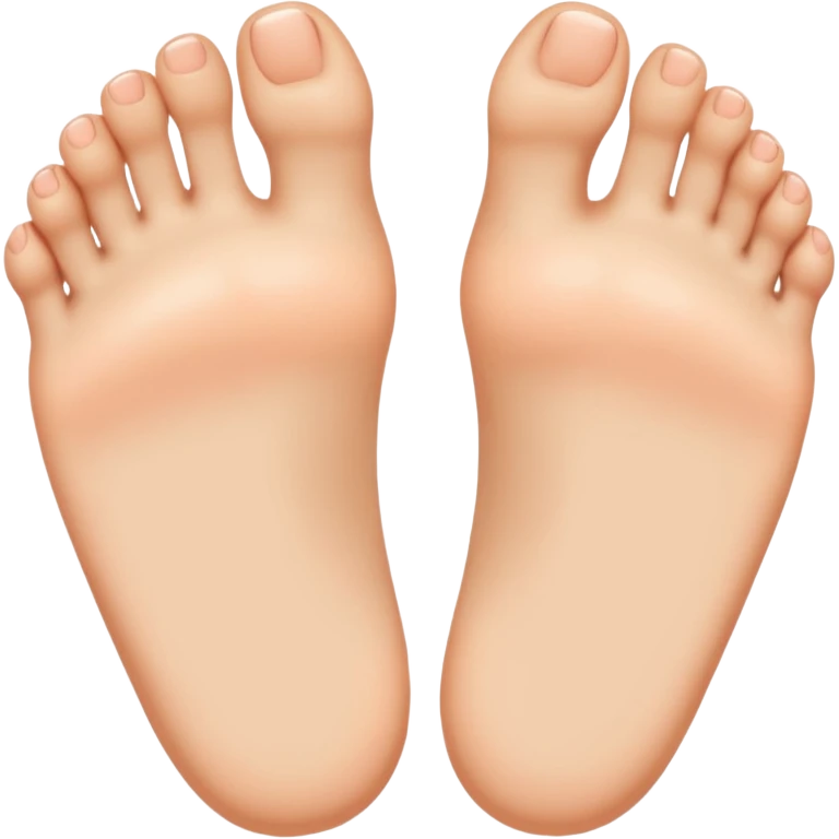 Innocent face with feet cute emoji
