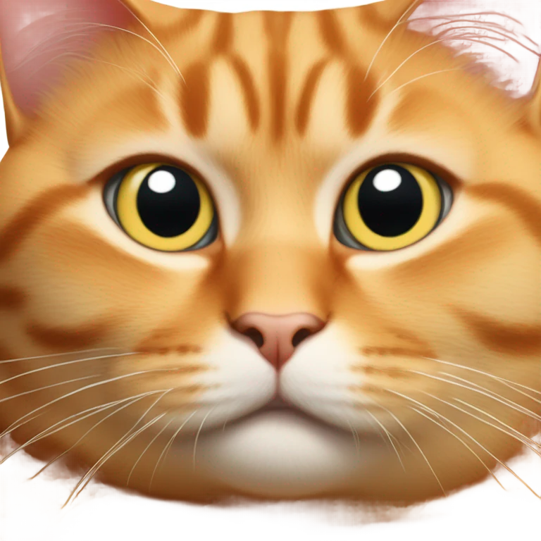 Fat orange cat  emoji