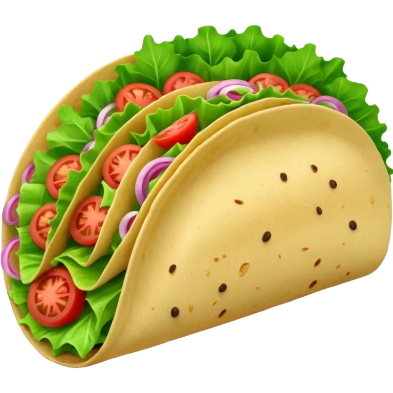 Pink taco emoji