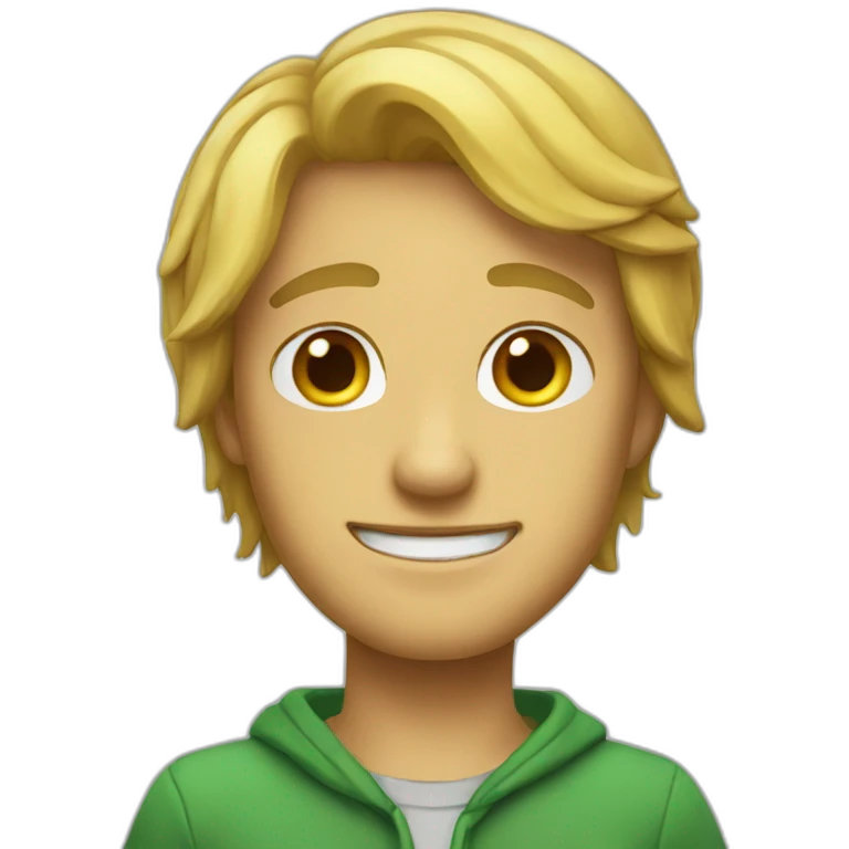 Chat vert emoji