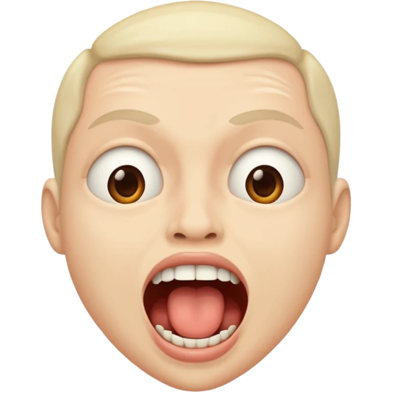 mouth wide open human emoji