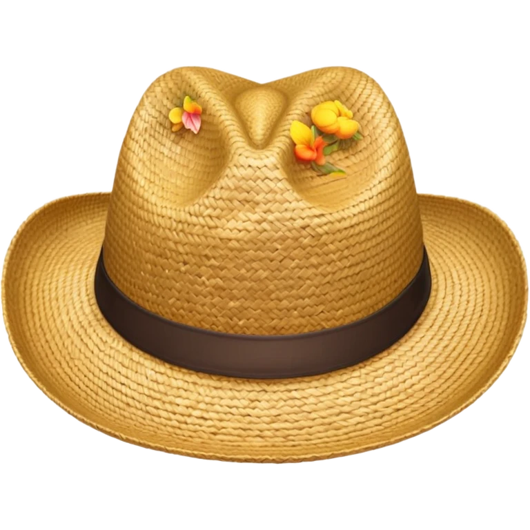 Create strow hat fom one piece emoji emoji
