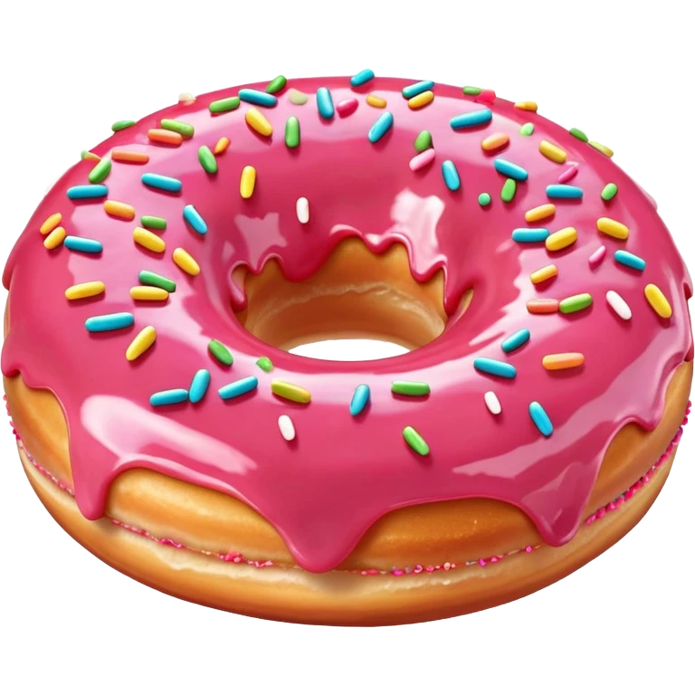 strawberry donut emoji