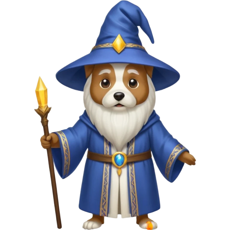 Dog wizard emoji