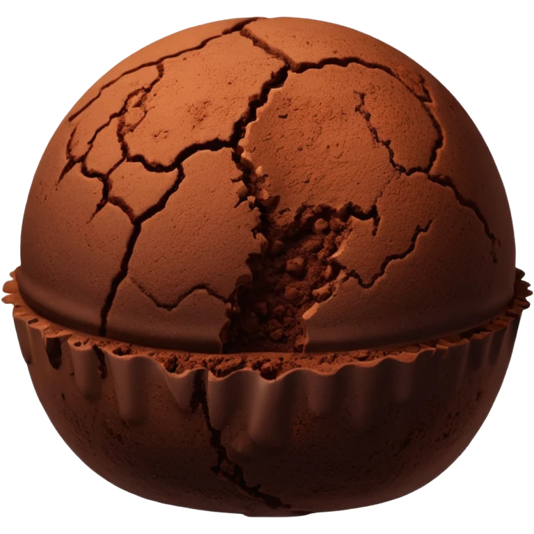 chocolate truffle emoji