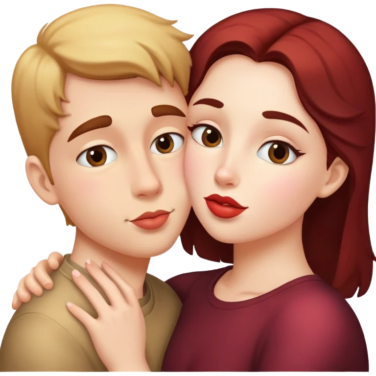 Kiss on the cheeck emoji