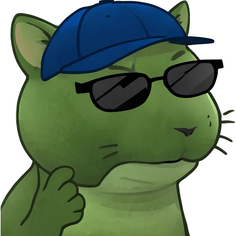Cat with sunglasses emoji