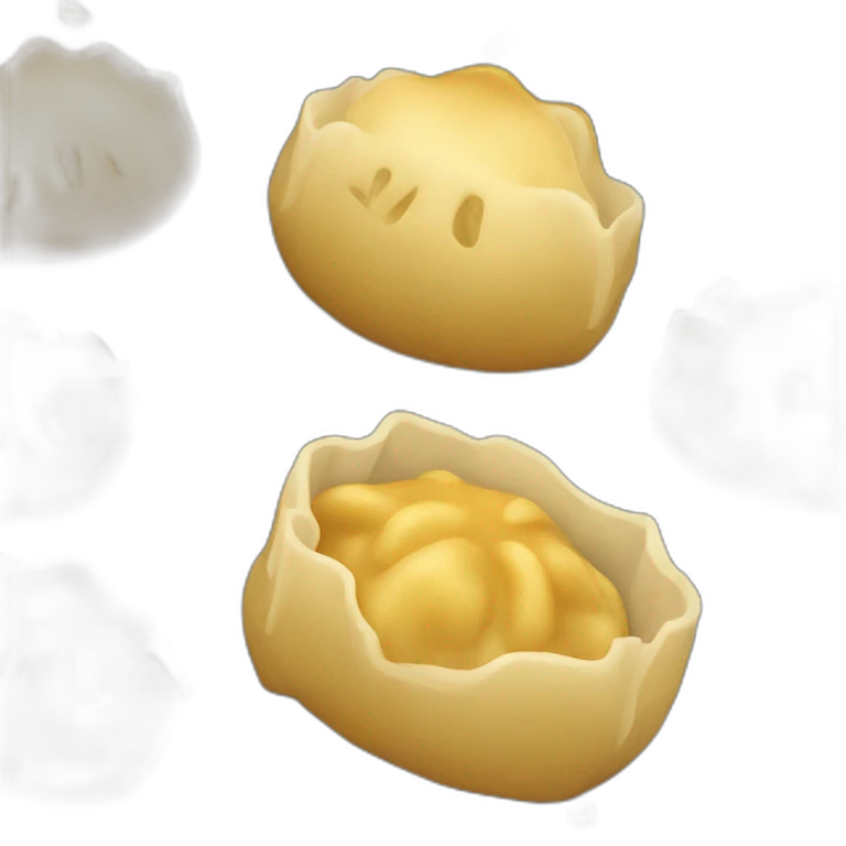 Golden dumpling emoji
