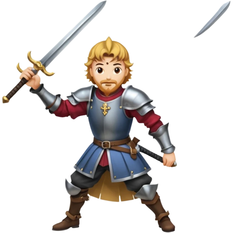 landsknecht swinging a large two handed sword emoji