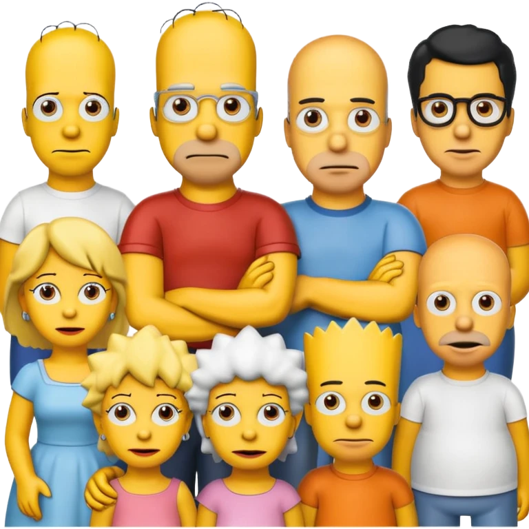 the simpsons, Different every character. emoji