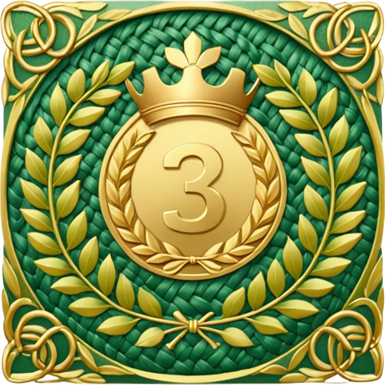 The number that took 23rd place was decorated with an imperial laurel wreath emoji