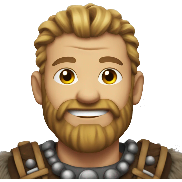 Viking smiling Evilly  emoji
