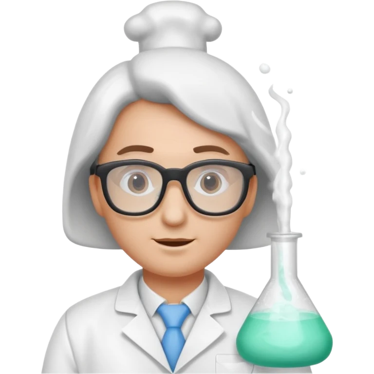 A chemist creating elephant toothpaste emoji