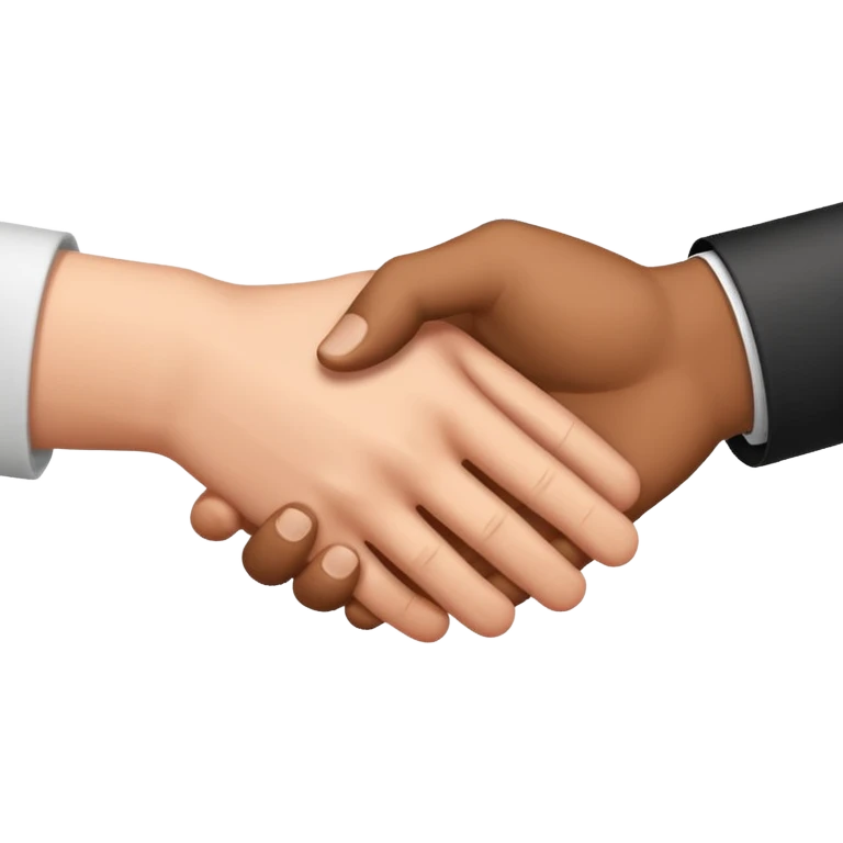 handshake with binary code in the background emoji