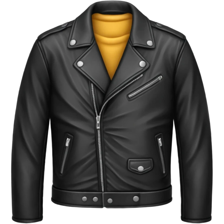 leather black  jacket emoji