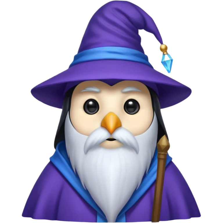 Penguin Wizard emoji