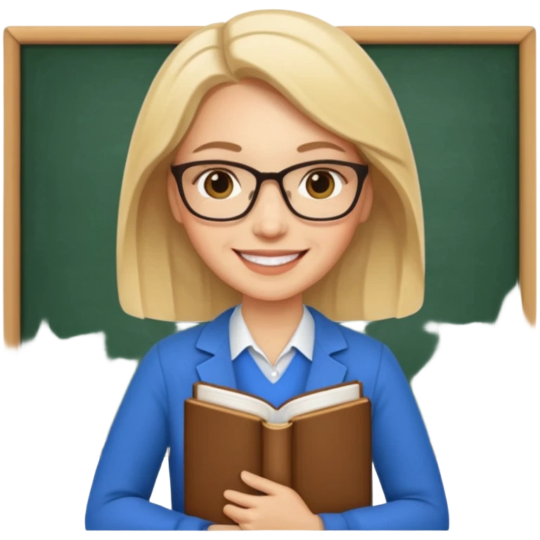 light teacher holding books emoji