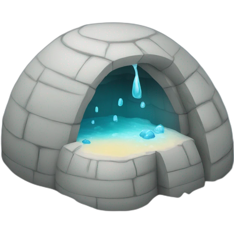 igloo melting emoji