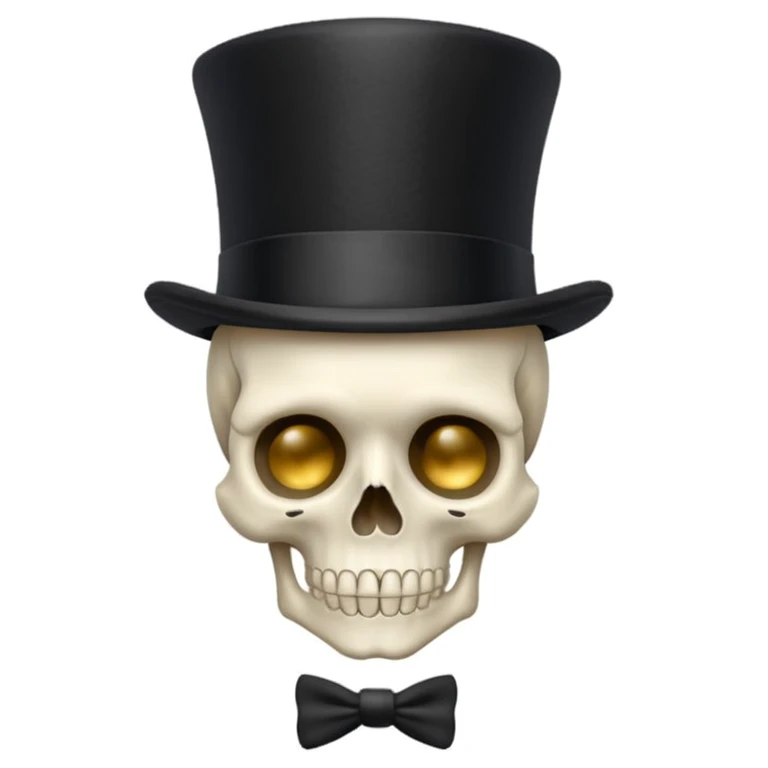 💀🤫🎩 emoji