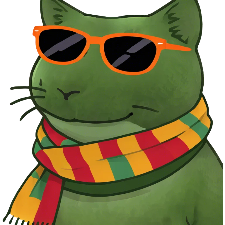 Cat with sunglasses emoji