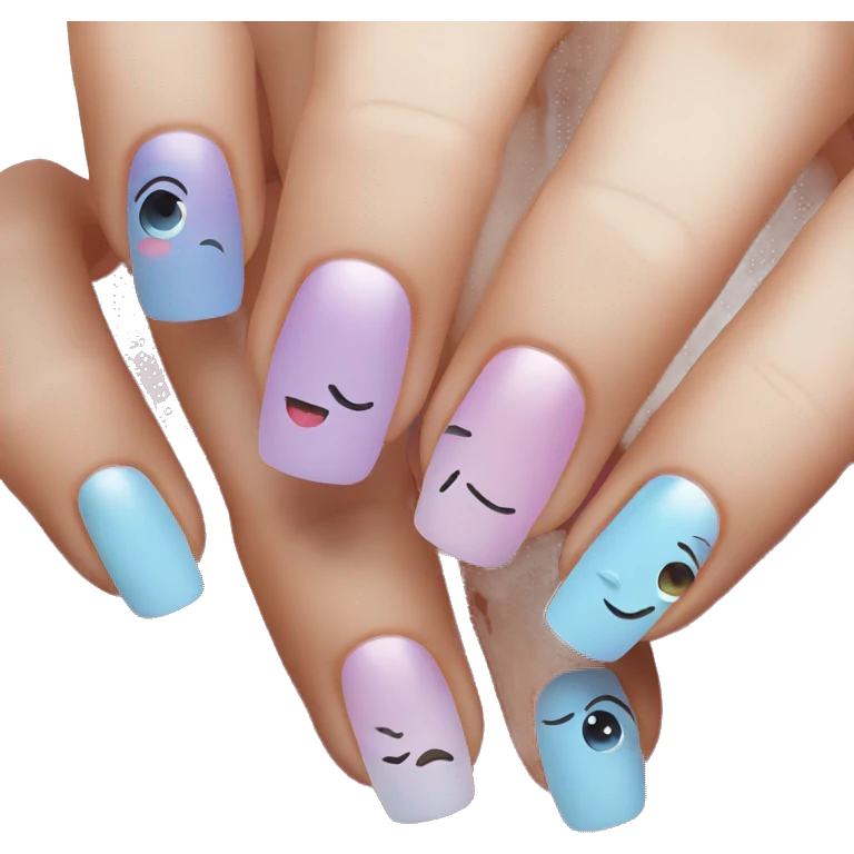 Cute nails  emoji