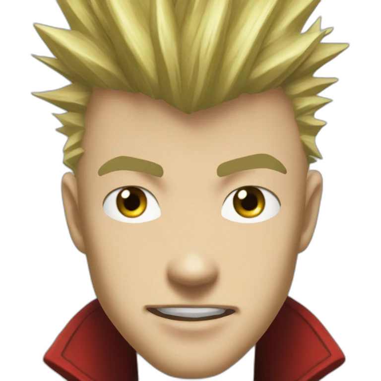 Vash the Stampede (TriGun ‘98) (Portrait, front facing, Apple iOS 17 style) emoji