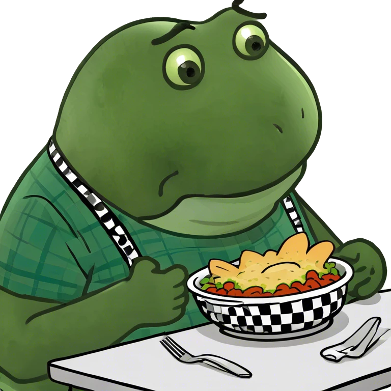Fat guy dining  emoji