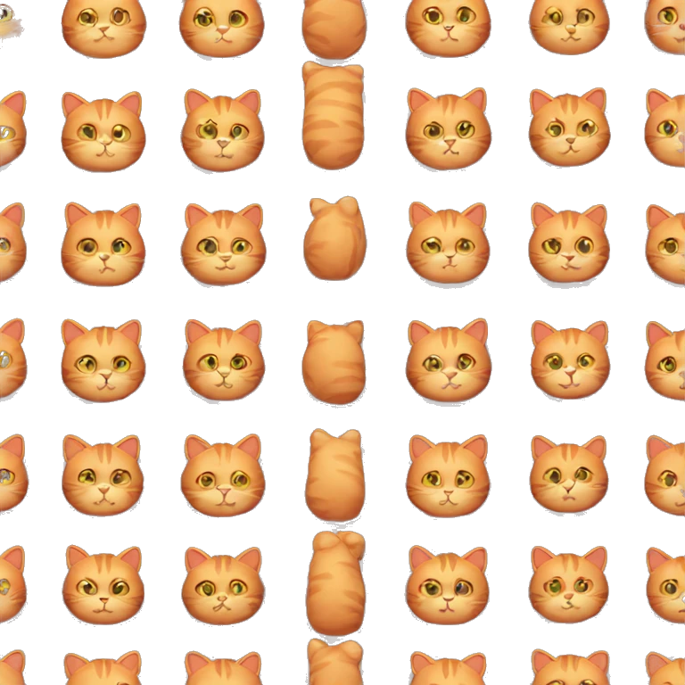 Fat red cat  emoji