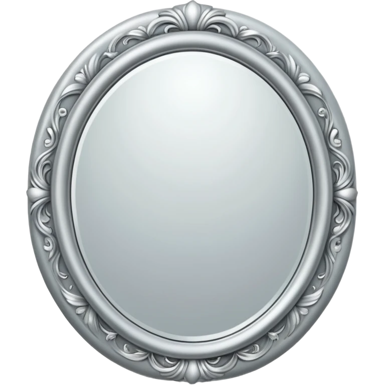 silver elegant mirror emoji
