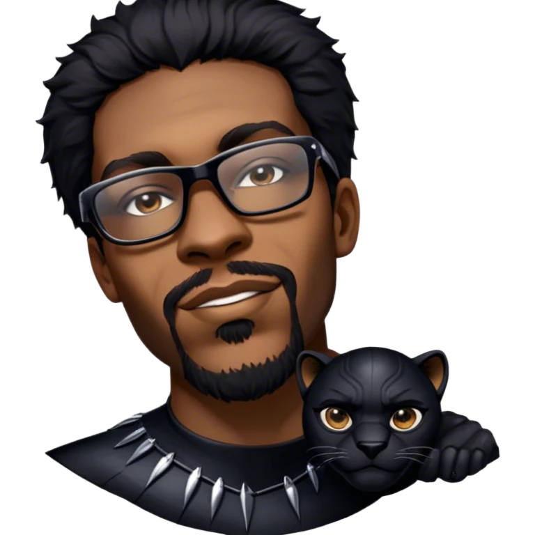 As Black Panther emoji