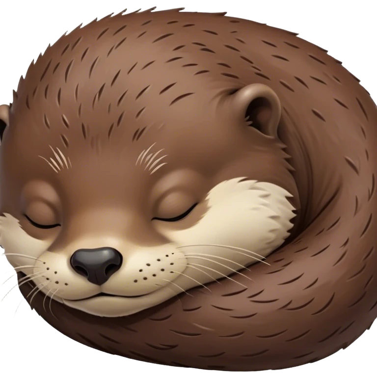 Sleeping otter emoji