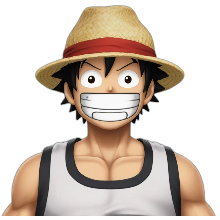 Luffy in gear five emoji