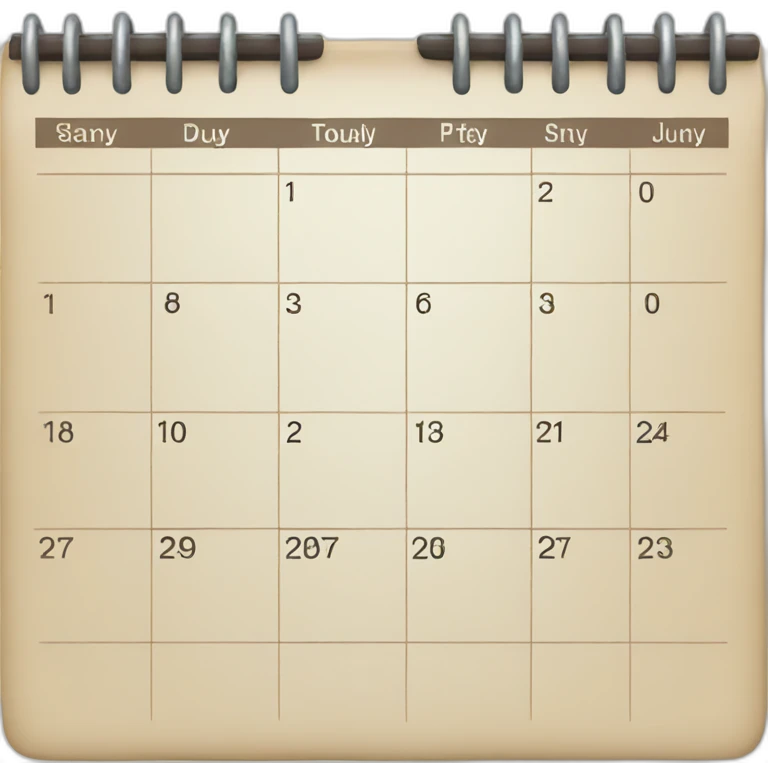 Calendar emoji