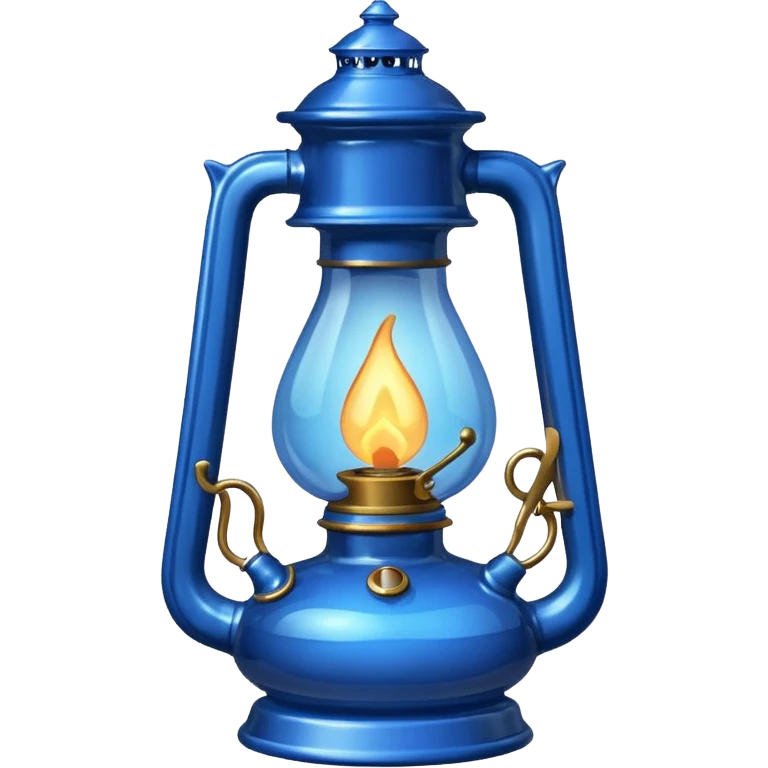 Oil lamp blue emoji