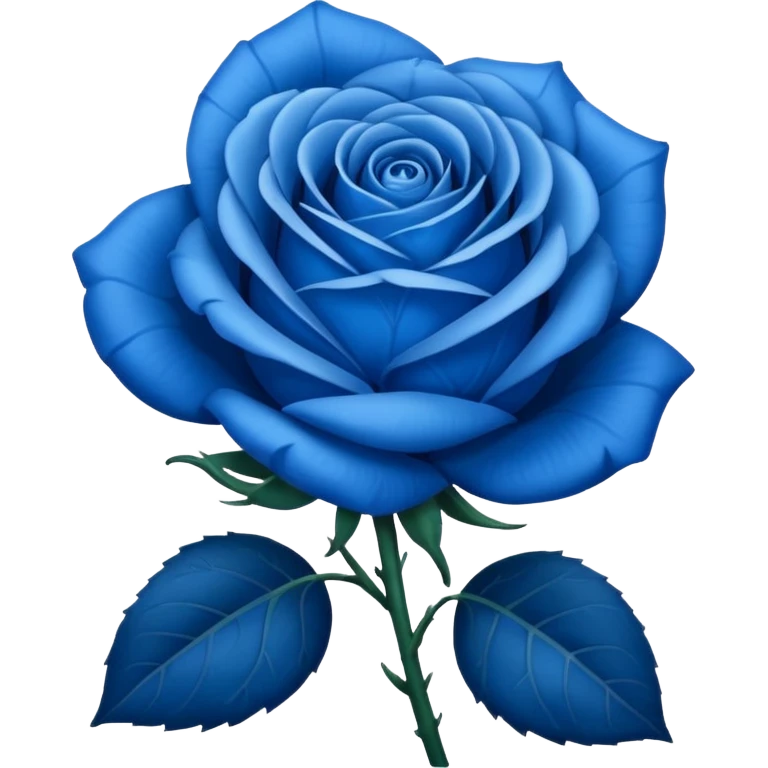 Blue rose  emoji