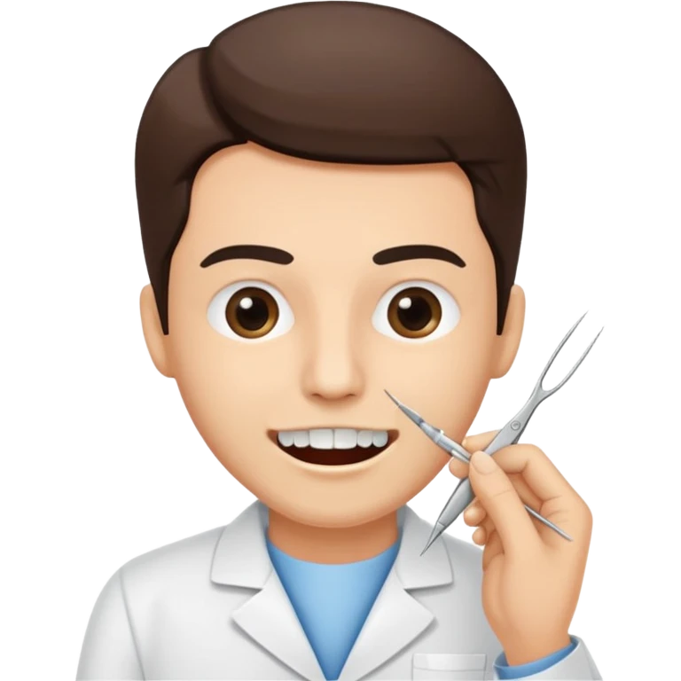 Tooth extracted by tweezer holder by dentist  emoji